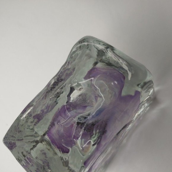 Kerry Glass Ireland Swirled Glass Candle Stick Holder (tapered Candle) 2”x2x1” - Picture 5 of 7